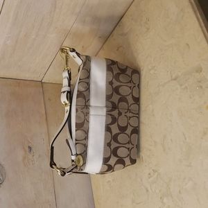 Vintage coach mini jacquard purse authentic #M0767-41206 shoulder bag 90s